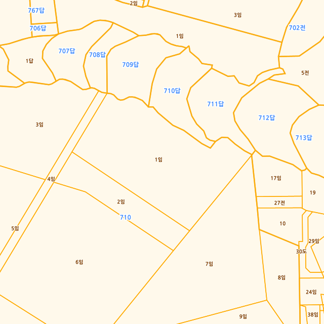충청남도 서산시 팔봉면 진장리 710-1 지적도
