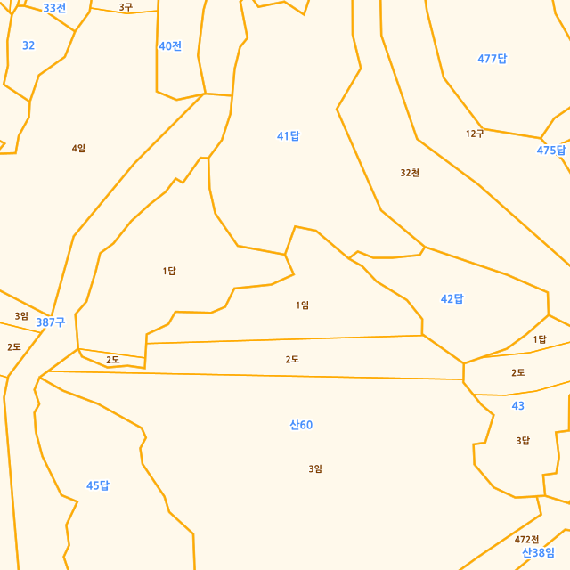 충청남도 부여군 장암면 상황리 산60-1 지적도