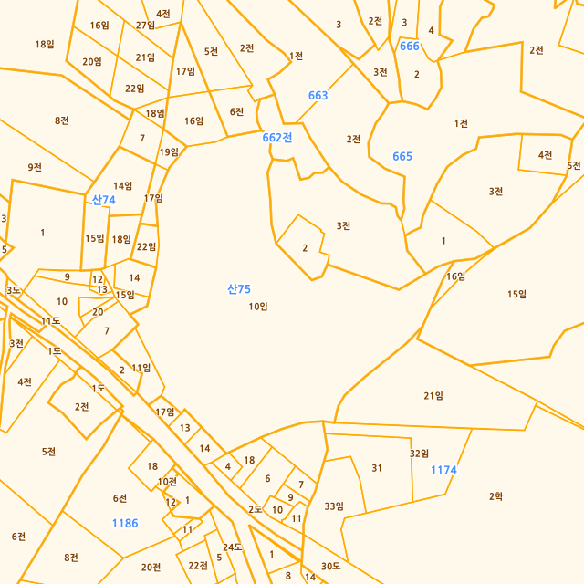 충청남도 태안군 남면 달산리 산75-10 지적도