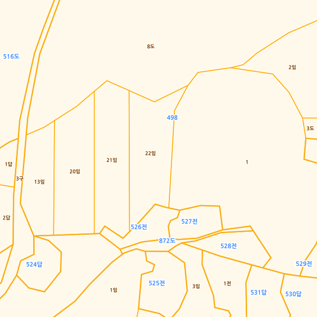 전라남도 여수시 율촌면 조화리 498-22 지적도