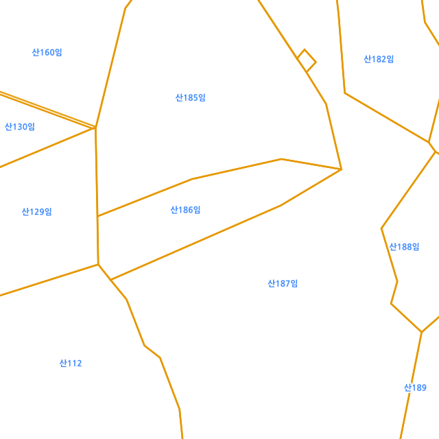 전라남도 순천시 서면 판교리 산186 지적도