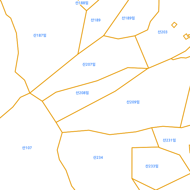 전라남도 순천시 서면 판교리 산208 지적도
