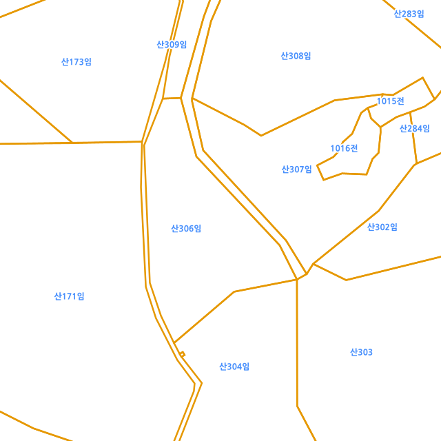 전라남도 순천시 주암면 운룡리 산306 지적도