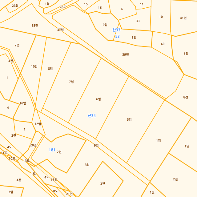 전라남도 해남군 마산면 학의리 산34-6 지적도