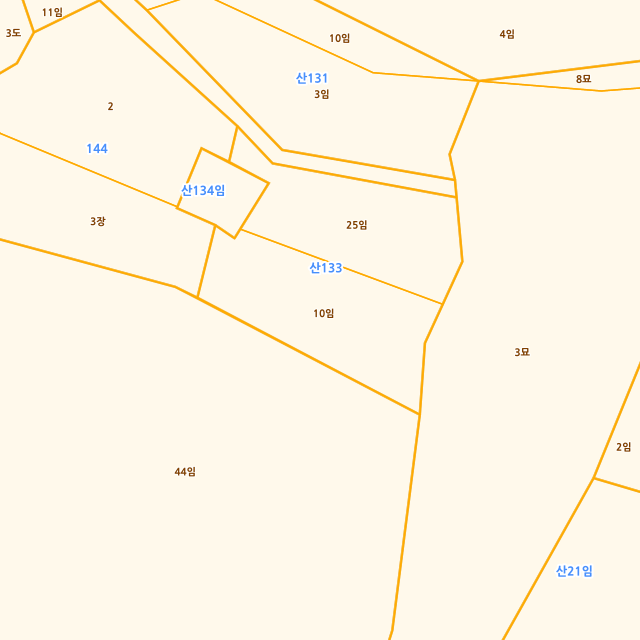 경상북도 포항시 북구 흥해읍 대련리 산133-10 지적도