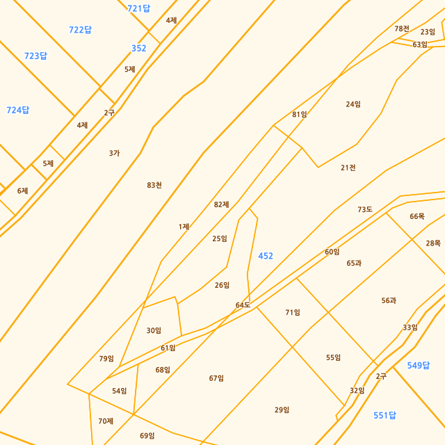 경상북도 구미시 해평면 송곡리 452-25 지적도