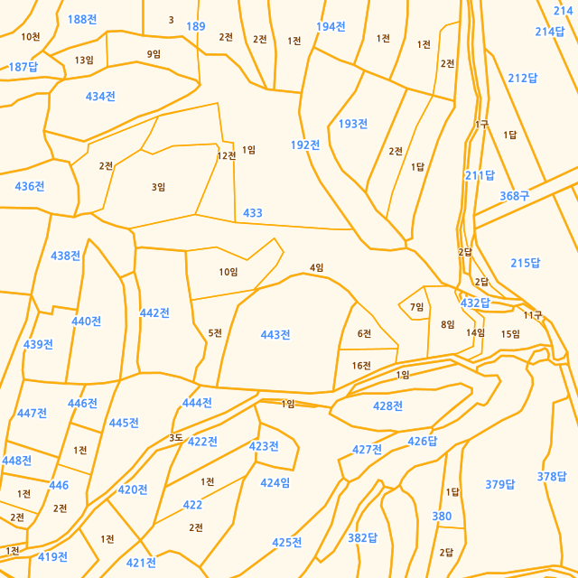 경상북도 고령군 덕곡면 원송리 433-4 지적도