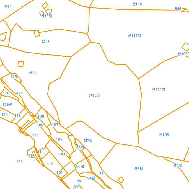 경상남도 진주시 수곡면 창촌리 산10 지적도