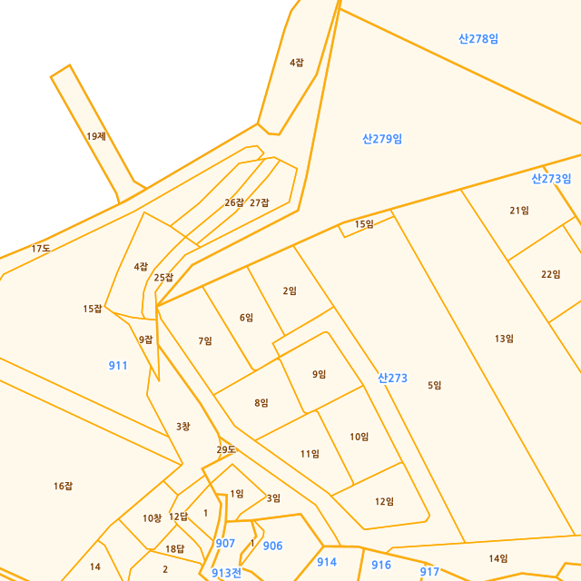 경상남도 통영시 도산면 도선리 산273-2 지적도