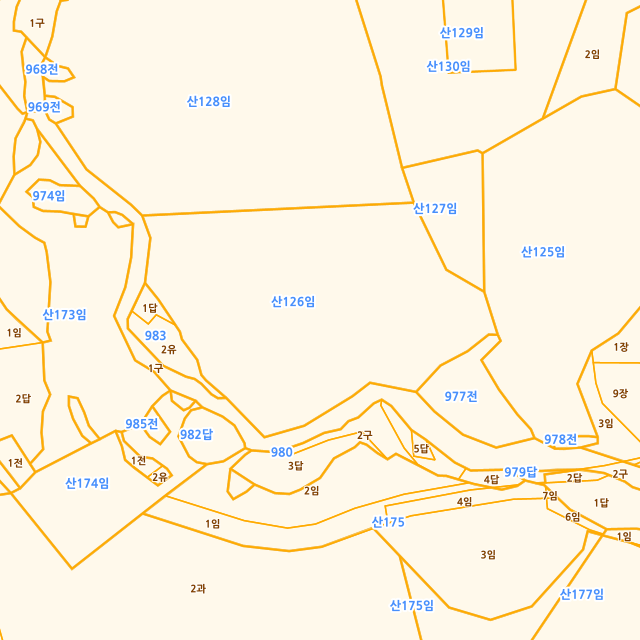 경상남도 김해시 삼계동 산126 지적도