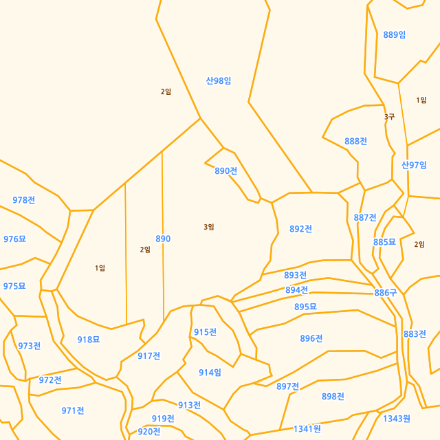 경상남도 김해시 수가동 890-3 지적도