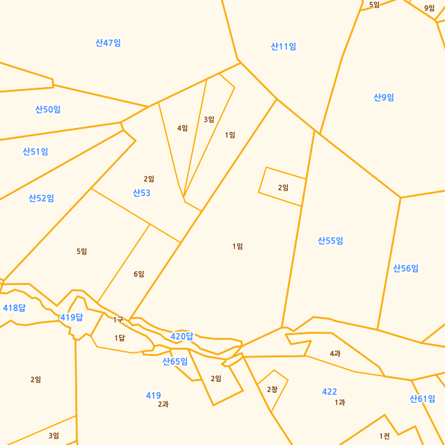 경상남도 김해시 진영읍 진영리 산54-1 지적도
