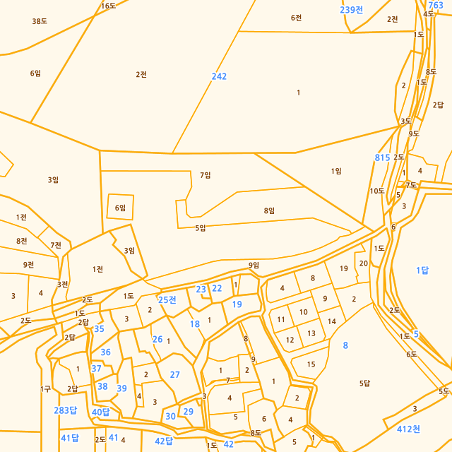 경상남도 김해시 진영읍 내룡리 33-5 지적도