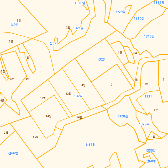경상남도 김해시 생림면 생철리 1324-8 지적도