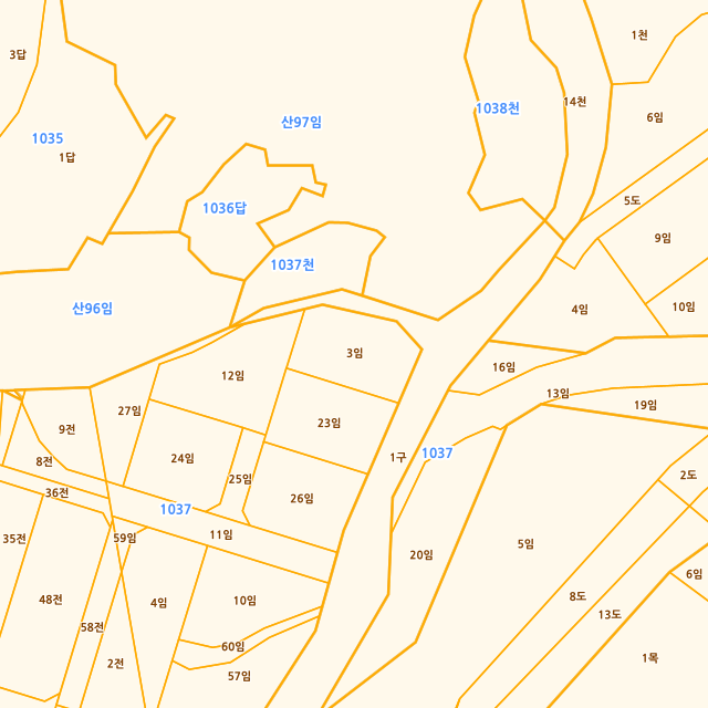 경상남도 김해시 상동면 여차리 1037-3 지적도