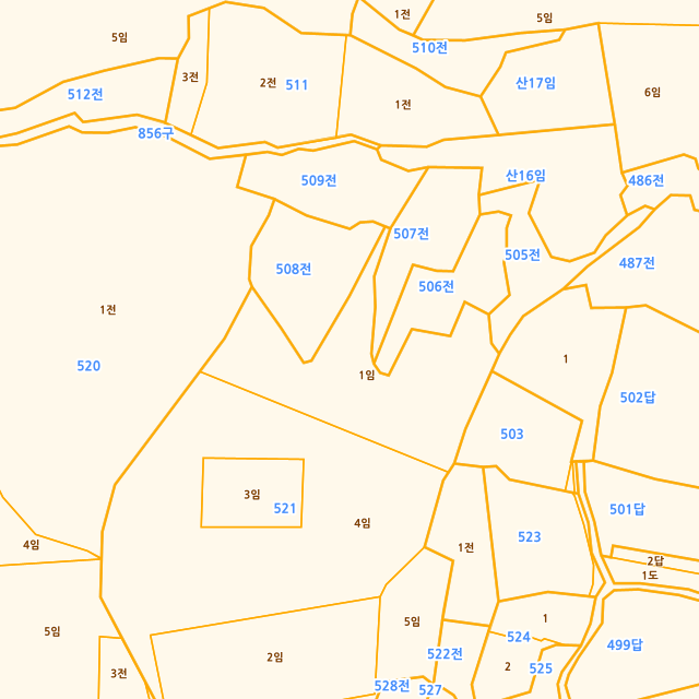 경상남도 밀양시 삼랑진읍 검세리 521-1 지적도