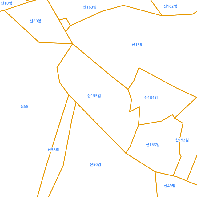 경상남도 밀양시 상동면 옥산리 산155 지적도