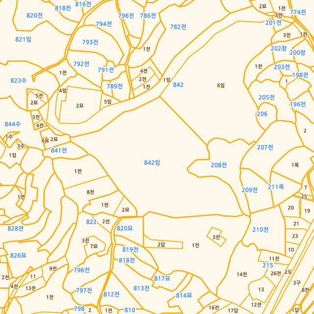경상남도 밀양시 상남면 마산리 842 지적도