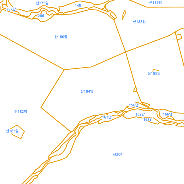 경상남도 밀양시 무안면 연상리 산184 지적도