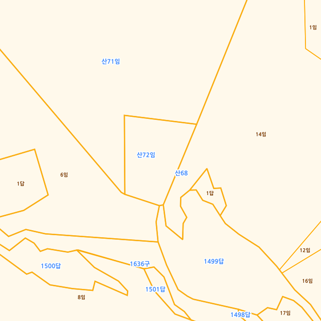경상남도 거제시 아주동 산72 지적도