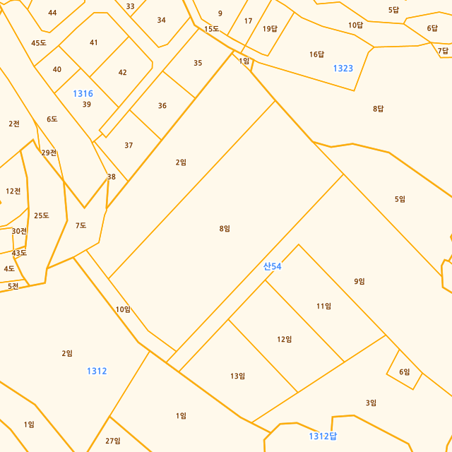 경상남도 거제시 사등면 사등리 산54-8 지적도