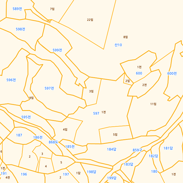 경상남도 거제시 하청면 연구리 597-3 지적도