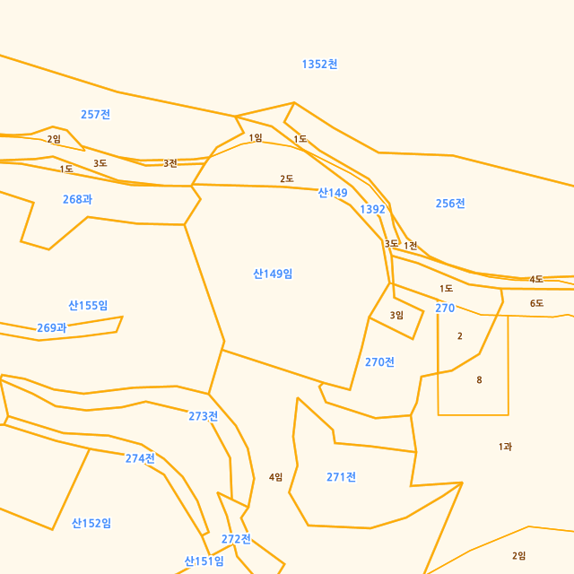 경상남도 함안군 칠북면 봉촌리 산149 지적도