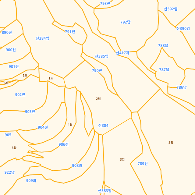 경상남도 함안군 칠북면 봉촌리 산384-2 지적도