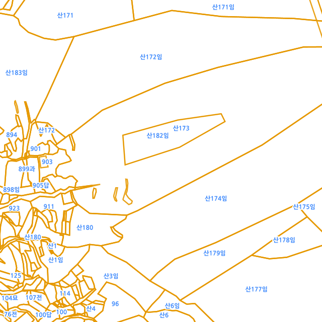 경상남도 창녕군 성산면 대산리 산173-2 지적도