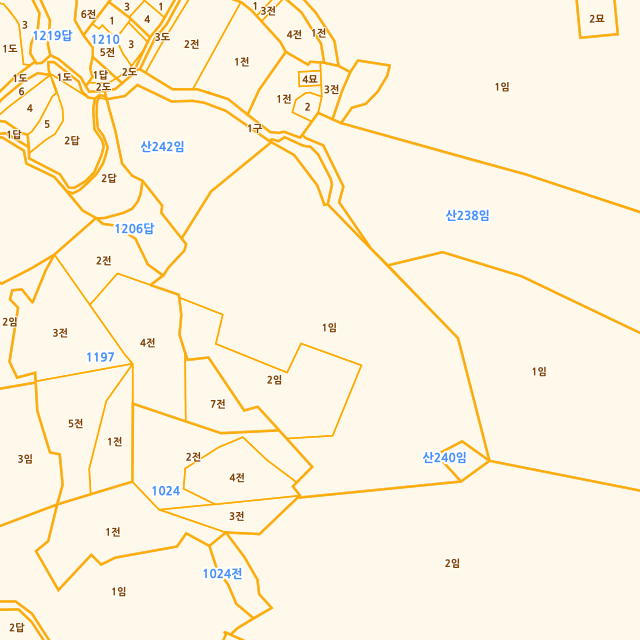 경상남도 고성군 삼산면 미룡리 산241-1 지적도