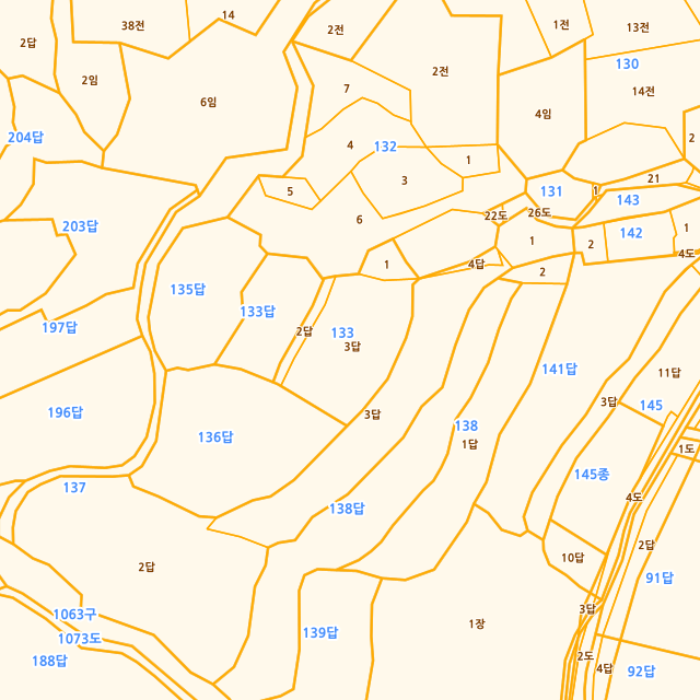 경상남도 남해군 삼동면 물건리 산133-3 지적도