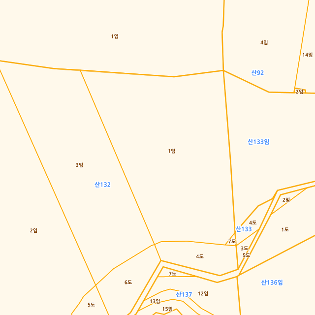 경상남도 남해군 미조면 송정리 산132-1 지적도