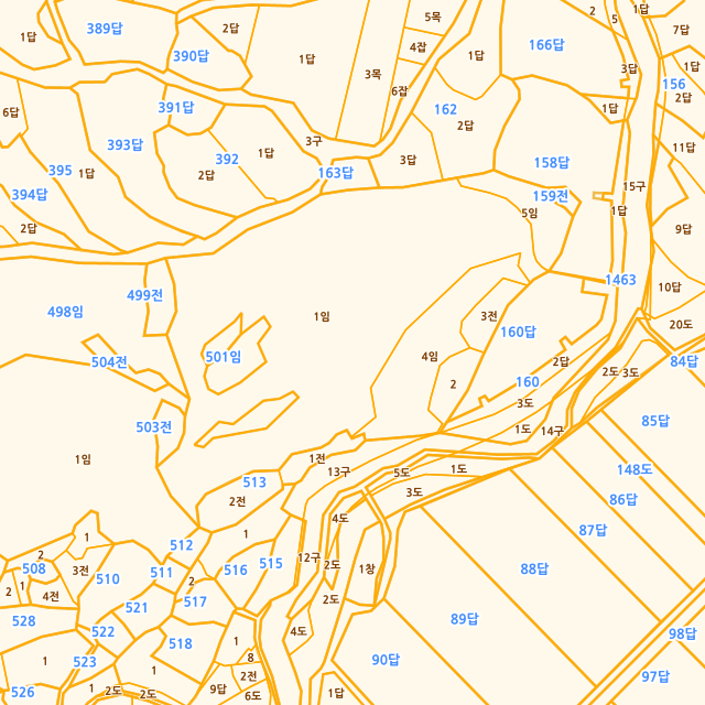 경상남도 남해군 설천면 문의리 161-1 지적도