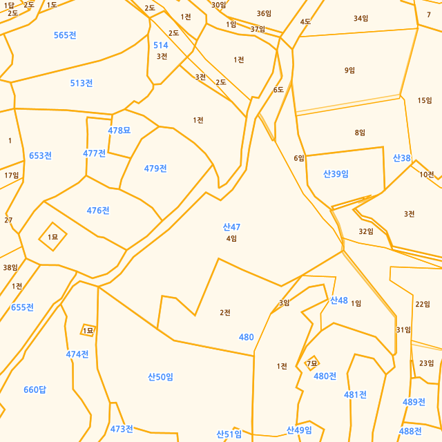 경상남도 남해군 창선면 부윤리 산47-4 지적도