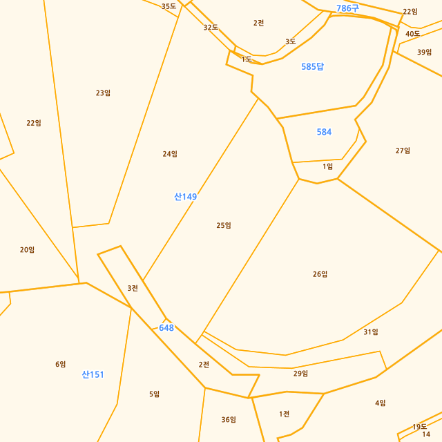 경상남도 남해군 창선면 가인리 산149-25 지적도