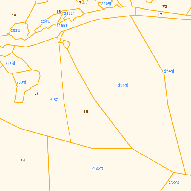 경상남도 하동군 화개면 부춘리 산87-1 지적도