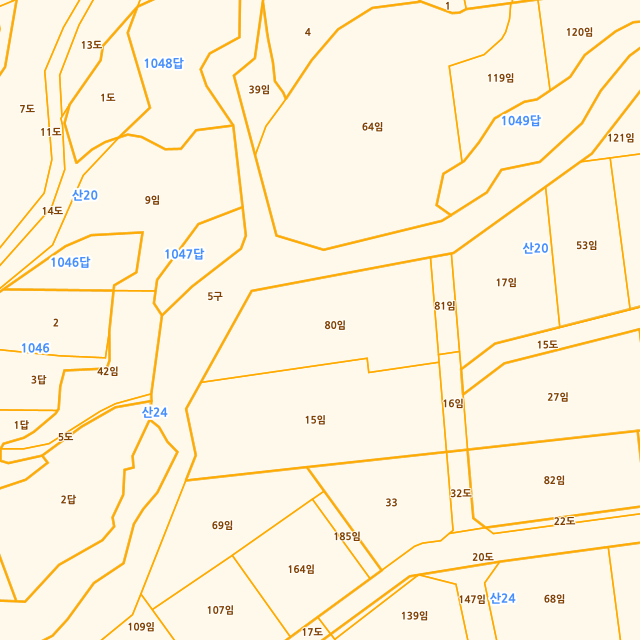 경상남도 산청군 신안면 안봉리 산20-80 지적도