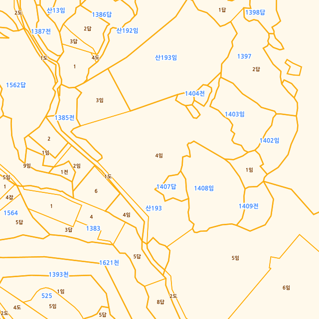 경상남도 함양군 안의면 하원리 산193-4 지적도