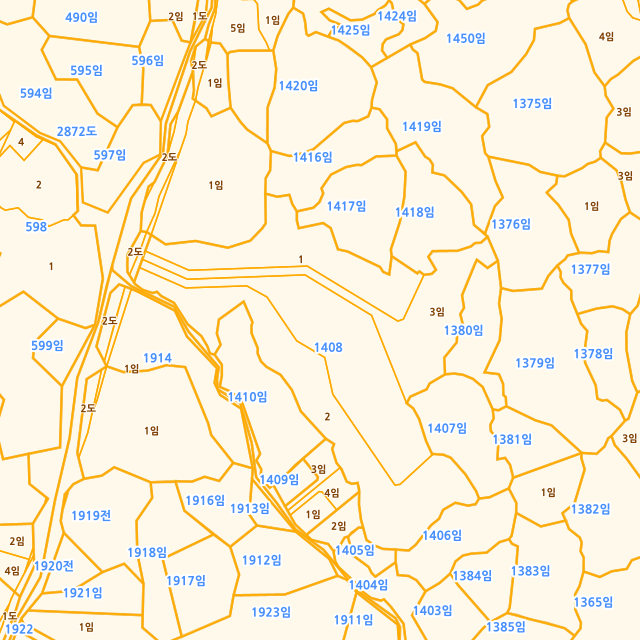 제주특별자치도 제주시 한림읍 명월리 1408-3 지적도