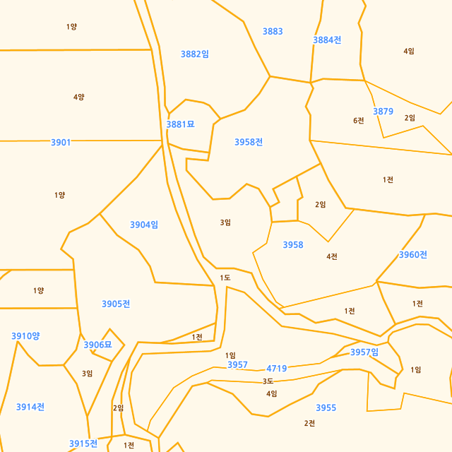 제주특별자치도 제주시 한경면 용수리 3958-3 지적도