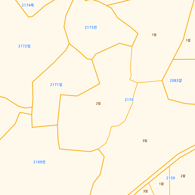 제주특별자치도 서귀포시 성산읍 삼달리 2170-2 지적도