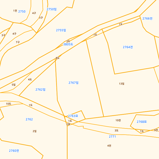 제주특별자치도 서귀포시 표선면 가시리 2767 지적도