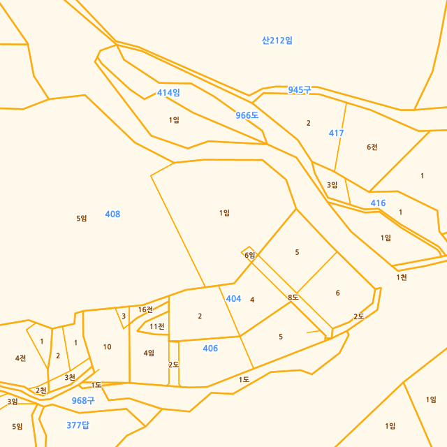 강원특별자치도 강릉시 왕산면 왕산리 408-1 지적도