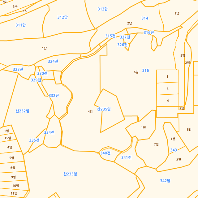 강원특별자치도 속초시 장사동 산234-4 지적도