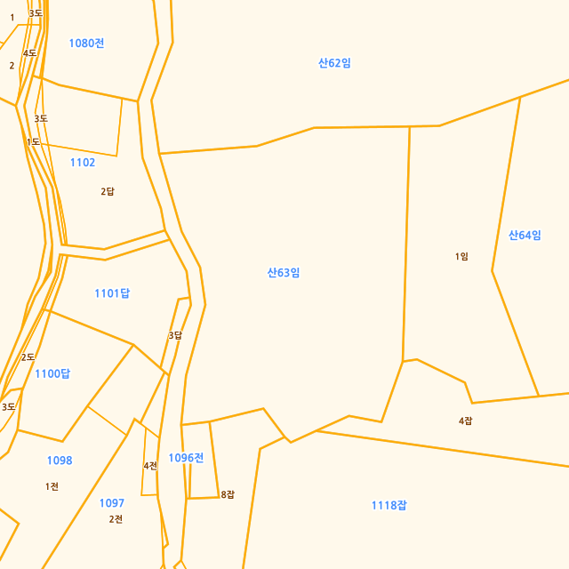 강원특별자치도 홍천군 남면 시동리 산63 지적도