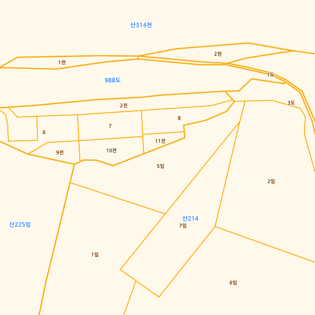 강원특별자치도 홍천군 서면 팔봉리 산214-5 지적도