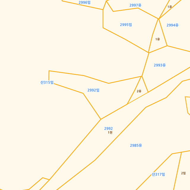 강원특별자치도 화천군 화천읍 동촌리 2992 지적도