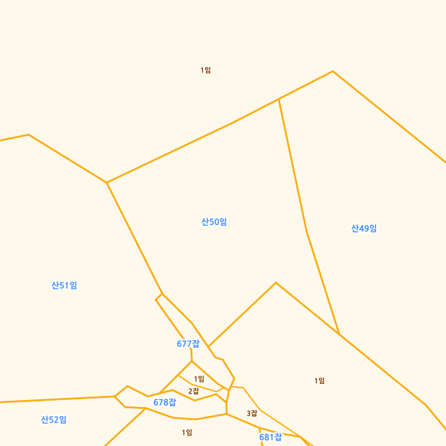 강원특별자치도 화천군 상서면 다목리 산50 지적도
