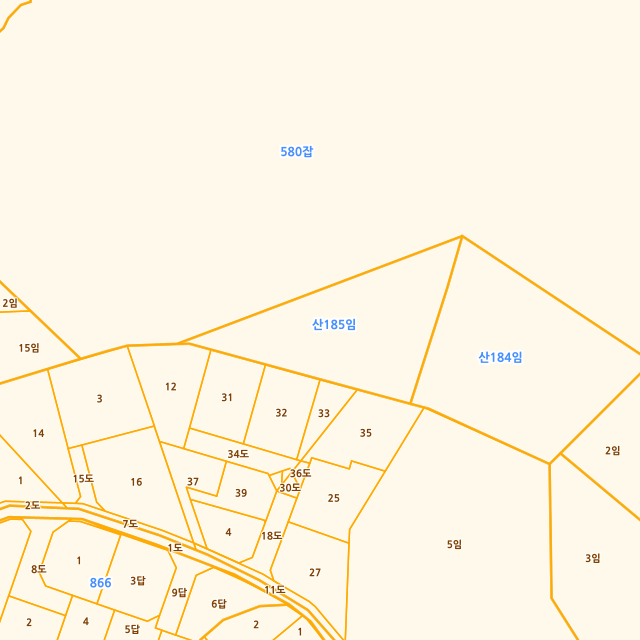 전북특별자치도 전주시 완산구 상림동 산185 지적도