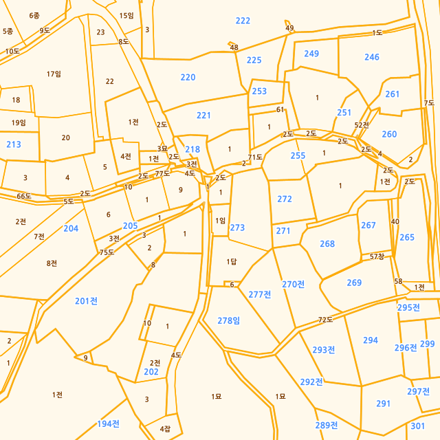 전북특별자치도 익산시 팔봉동 276-1 지적도